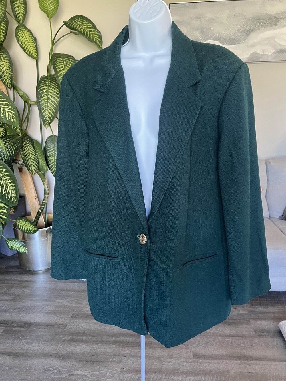 Sag Harbor Woman’s Blazer Jacket Size 18 100% Pure Wool #1024